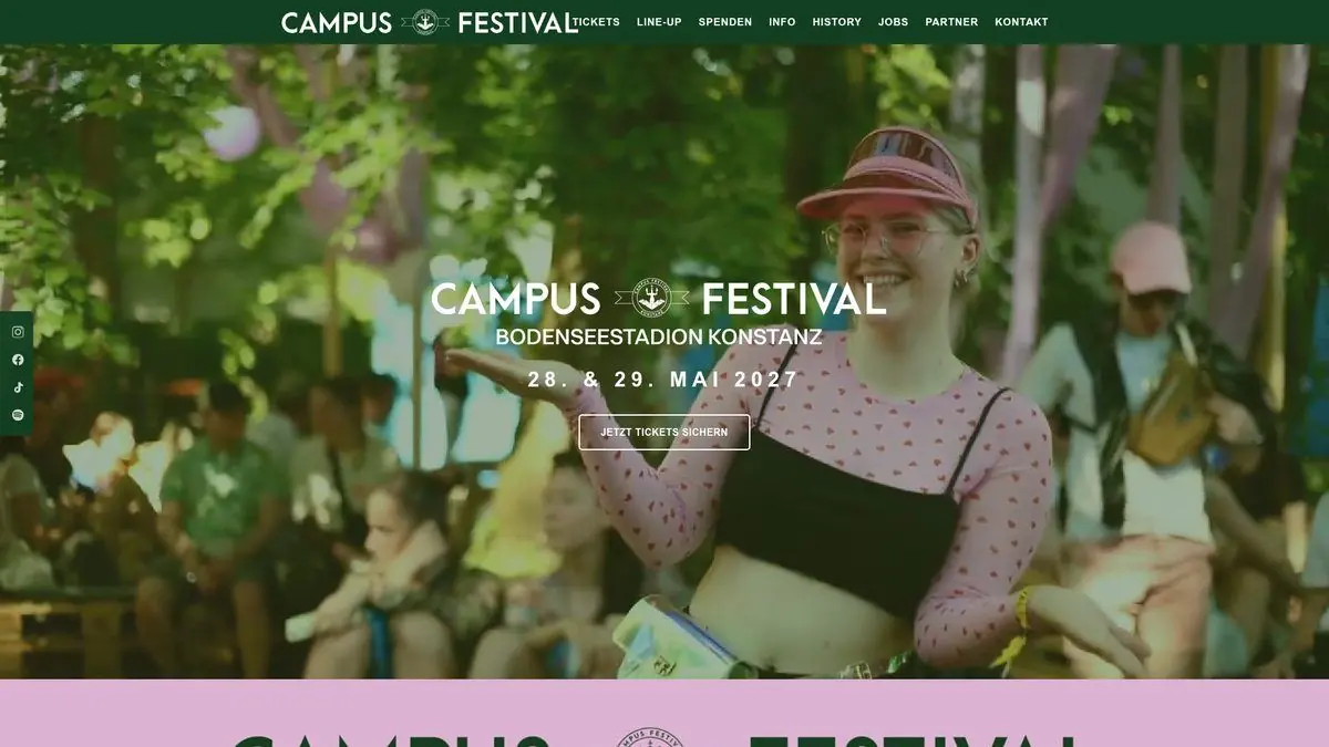 Campusfestival Konstanz – Webdesign, Webentwicklung, Eventdarstellung
